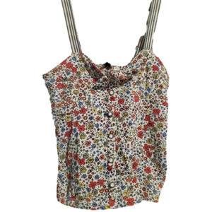 ANTHROPOLOGIE Postmark floral tank womens size small EUC L9